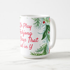 Vattnfärg jul Helgdag WAN MAHJONG Kaffemugg