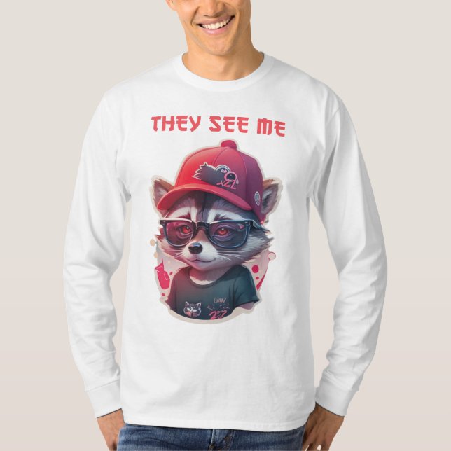 Vattnig vinjong med glas t shirt (Framsida)