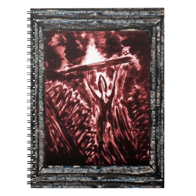 Vattning av ondska anteckningsbok med spiral (Framsidan)