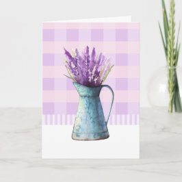 Vattningskanna med Lavendel Kort
