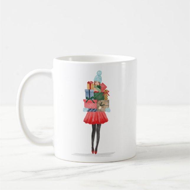 Vattolor Jul Lovin' Girl Presvery Kaffemugg (Vänster)