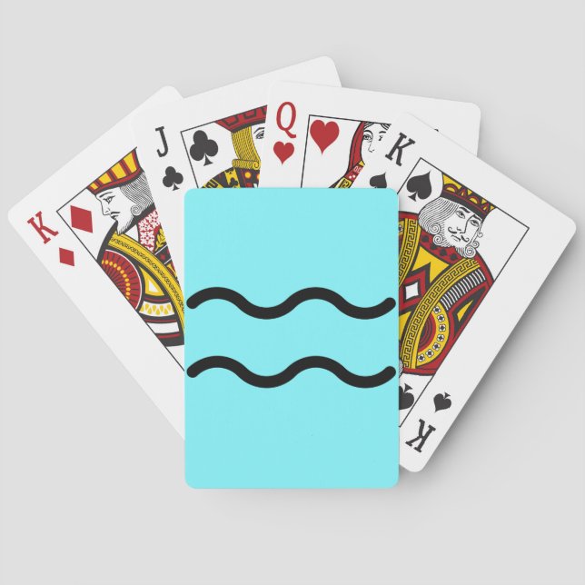 Vattumannen  casinokort (Baksidan)