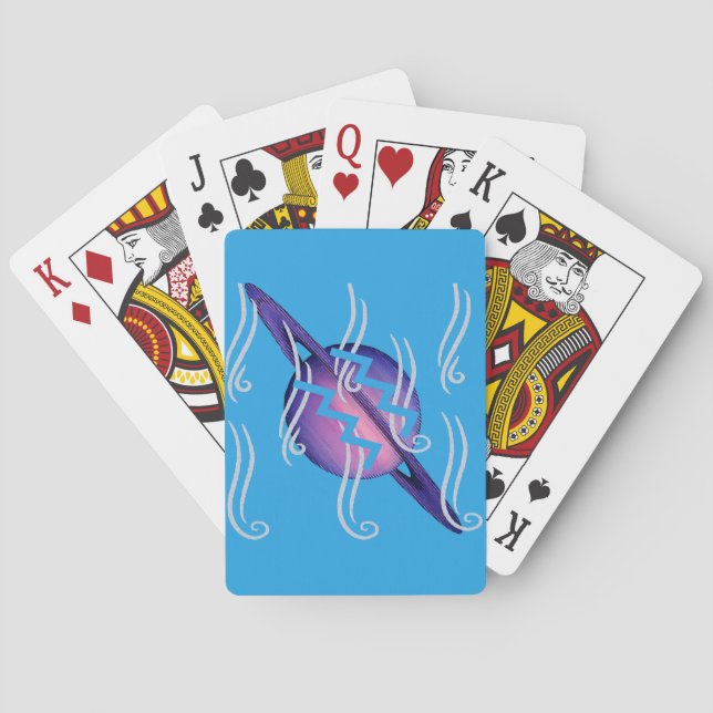 Vattumannen  casinokort (Baksidan)
