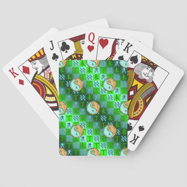 Vattumannen & Eldiga Geten Casinokort (Baksidan)