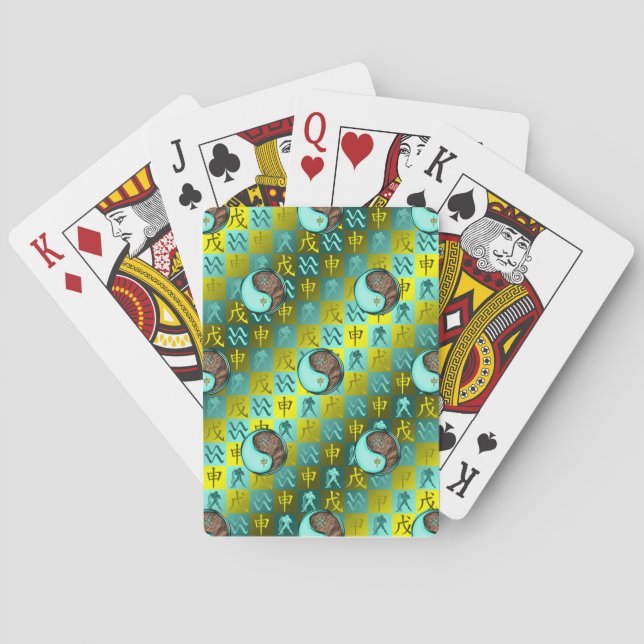 Vattumannen & Jordapan Casinokort (Baksidan)