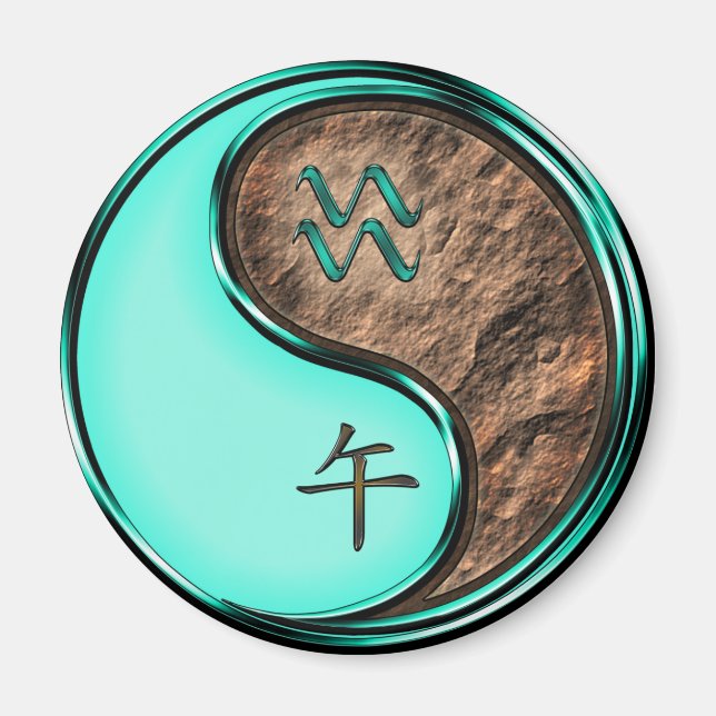 Vattumannen & Jordhästen Magnet (Framsidan)