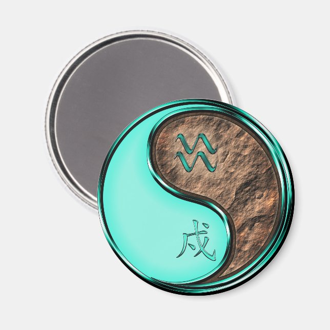Vattumannen & Jordhund  Magnet (Front/Back)