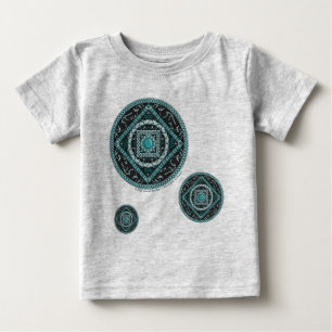 Vattumannen Mandala Barn och Baby Ljust T-Shirt