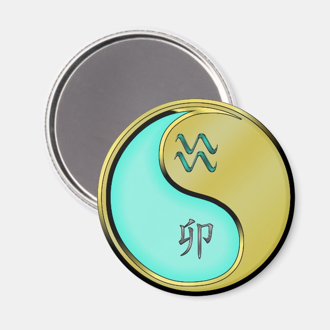 Vattumannen & Metallkanin Magnet (Front/Back)