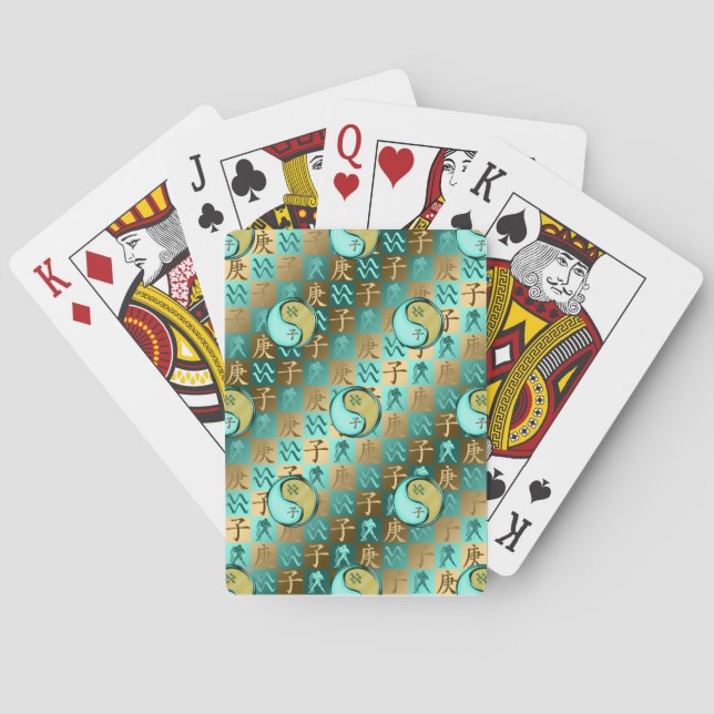 Vattumannen & Metallråttan Casinokort (Baksidan)