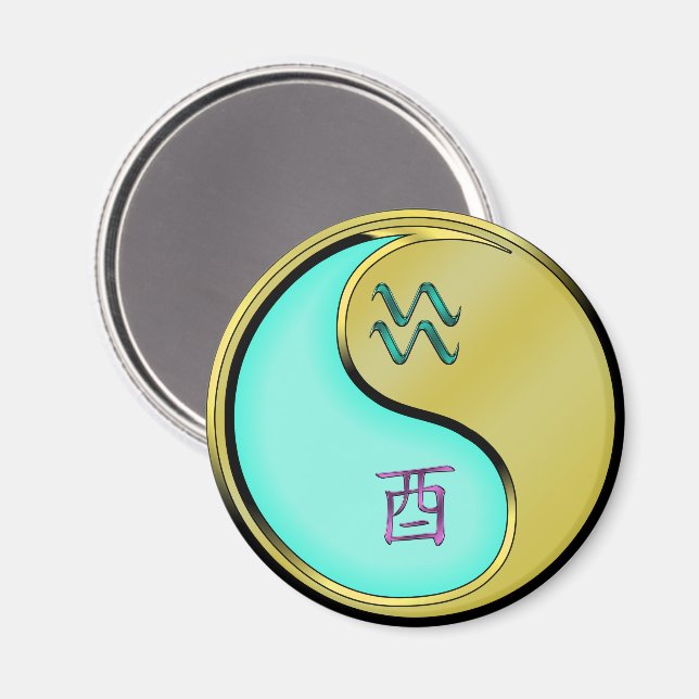 Vattumannen & Metalltupp Magnet (Front/Back)
