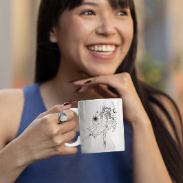 Vattumannen Tjej Mugg Zodiak Kopp för Astrologi Ä