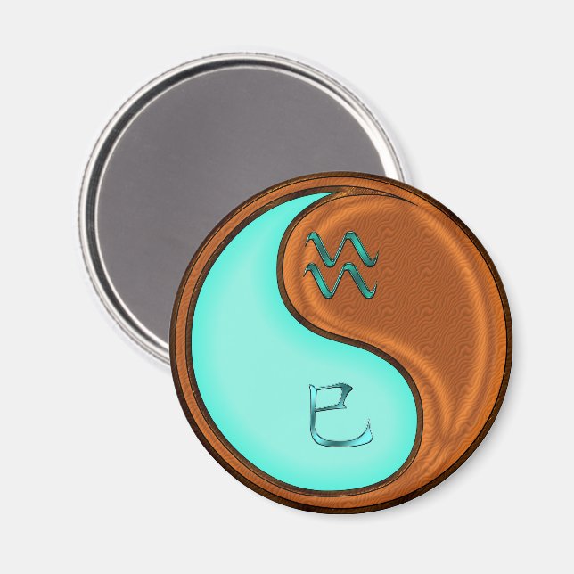 Vattumannen & Trä Orm Magnet (Front/Back)