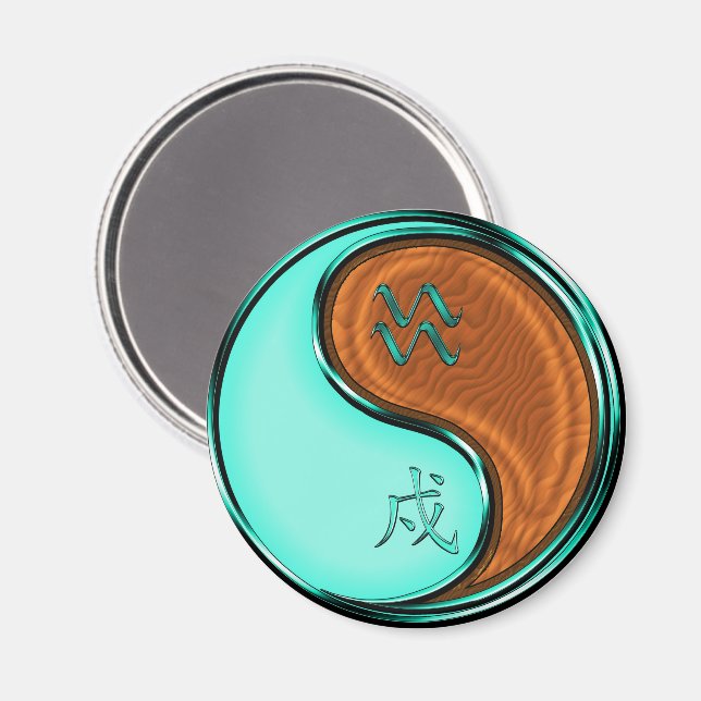 Vattumannen & Trähund Magnet (Front/Back)