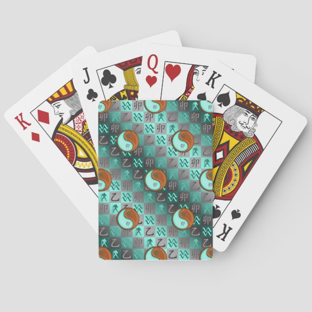 Vattumannen & Träkaninen Casinokort (Baksidan)