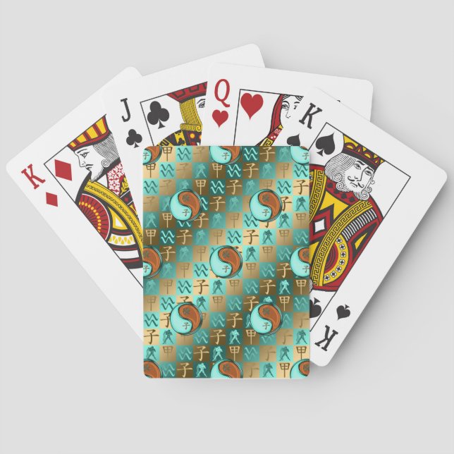 Vattumannen & Träråttan Casinokort (Baksidan)
