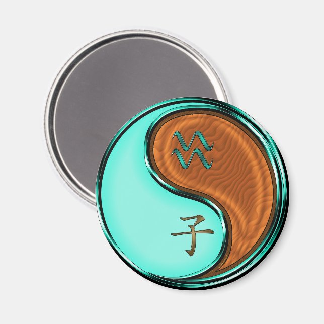 Vattumannen & Träråttan Magnet (Front/Back)