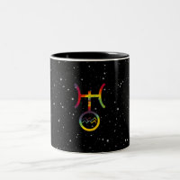 Vattumannen Uranus Planet Symbol Stjärniga Tie Dye