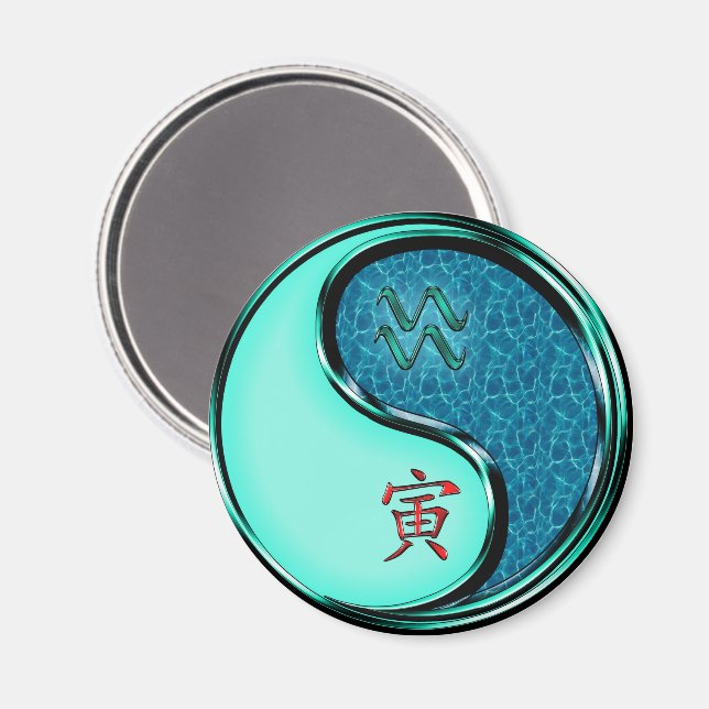 Vattumannen & Vatten Tigern Magnet (Front/Back)