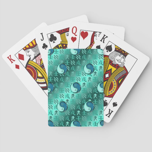 Vattumannen & Vattenhund Casinokort (Baksidan)