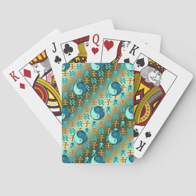 Vattumannen & Vattenråttan Casinokort (Baksidan)