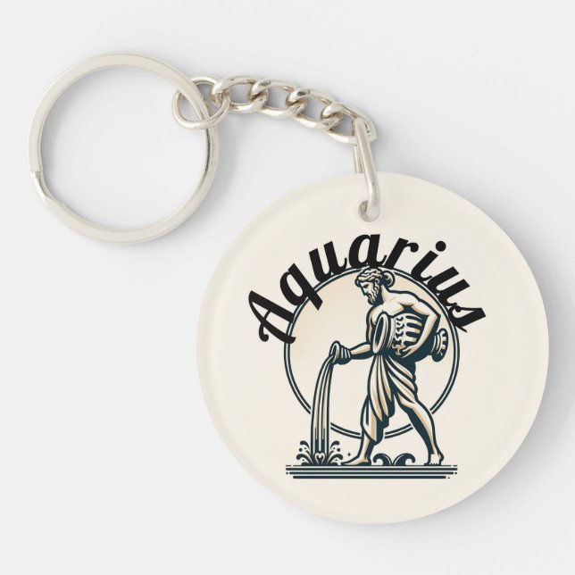 Vattumannen Vattenspridaren Vintage Zodiak (Framsidan)