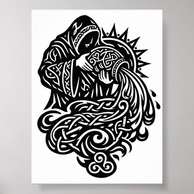 Vattumannen — Vattumannens bärare av BurnsInHell Poster (Framsidan)