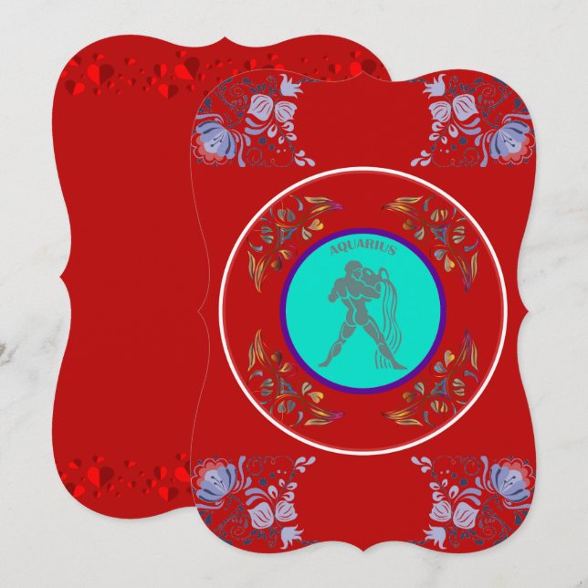 Vattumannens inbjudan (Fram/baksida)