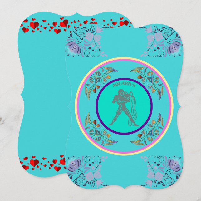 Vattumannens inbjudan (Fram/baksida)