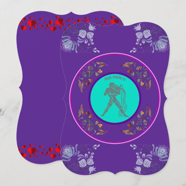 Vattumannens inbjudan (Fram/baksida)