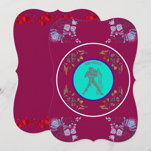 Vattumannens inbjudan (Fram/baksida)