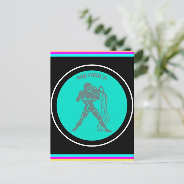 Vattumannens postkort vykort (Stående Fram)