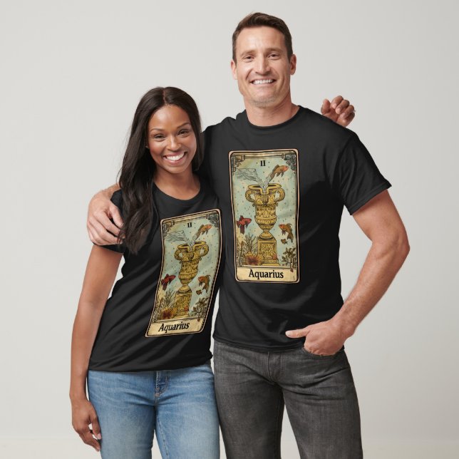 Vattumannens soltecken t shirt (Unisex)