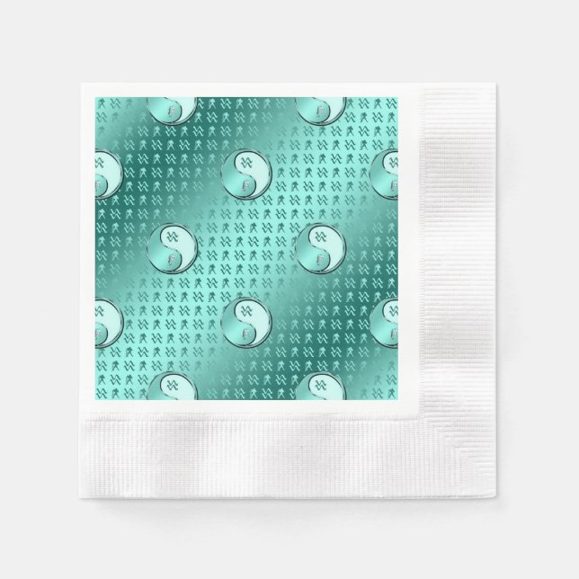 Vattumannens stjärnbild pappersservett (Framsidan)