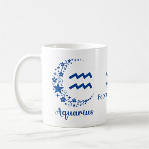 Vattumannens stjärntecken astrologi födelsedagspre kaffemugg