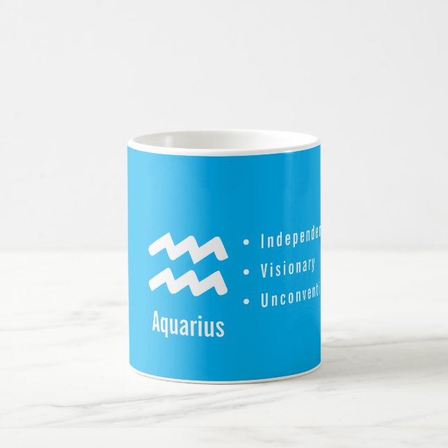 Vattumannens stjärntecken Egenskaper Minimal astro Kaffemugg (Center)