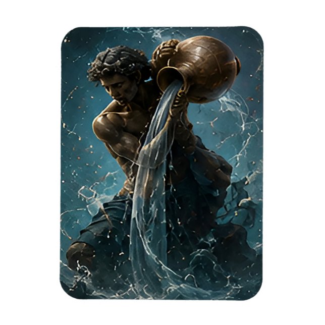 Vattumannens stjärntecken Vattumannen Astrologisym Magnet (Vertikal)