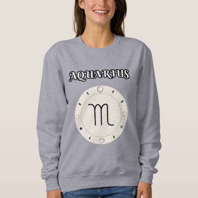 vattumannens zodiak t shirt (Framsida)
