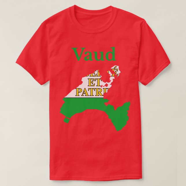 Vaud Canton Schweiz T Shirt (Design framsida)
