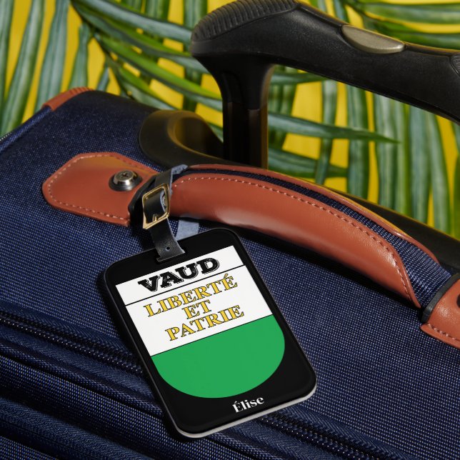 Vaud, Schweiz | Schweiziska kantoner Jackar Arm Bagagebricka (Framsida Insitu 1)