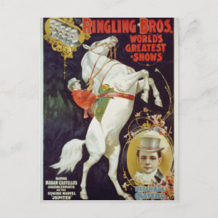 Vaudeville, Circus-program Vykort