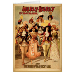 Vaudeville - Hurly Burly Extravaganza, 1899, Hälsningskort