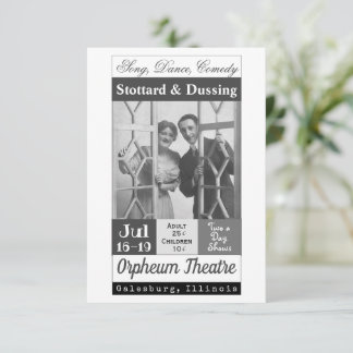 Vaudeville Show, Stottard & Dussing Tack Kort