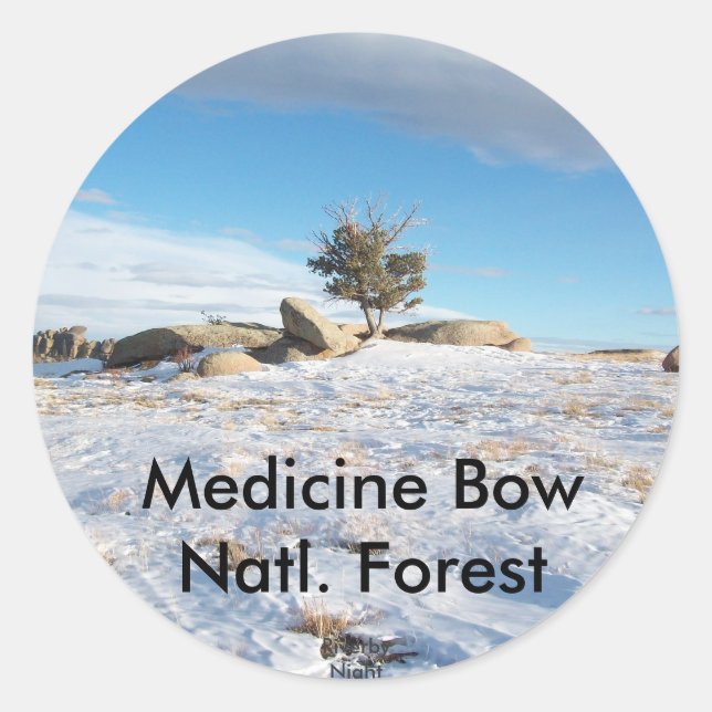 Vaudewoo - WY, USA Runt Klistermärke (Framsida)