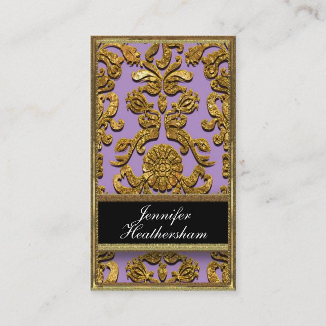 Vaudreante Rue Damask Professionell Visitkort (Framsida)
