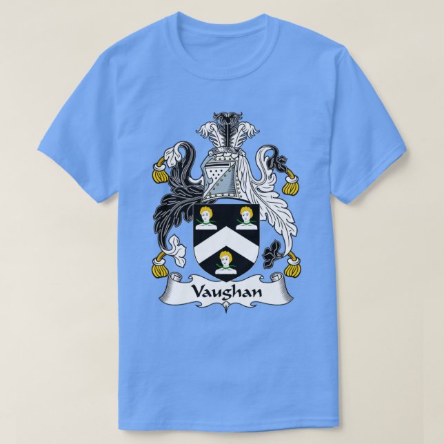 Vaughan Jackar Arm Family Crest T Shirt (Design framsida)