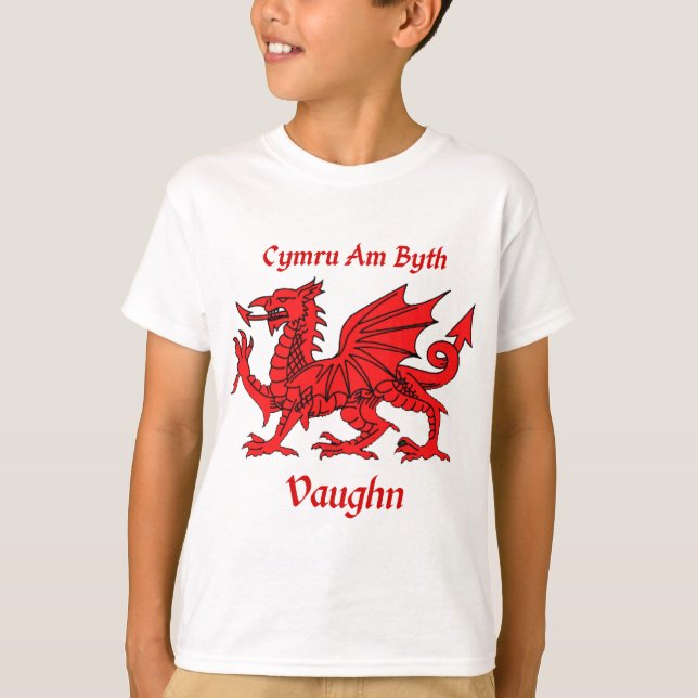Vaughn Welsh Dragon Tee Shirt (Framsida)