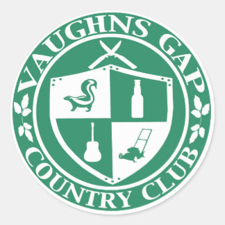 Vaughns Gap Land Klubb Sticker Runt Klistermärke