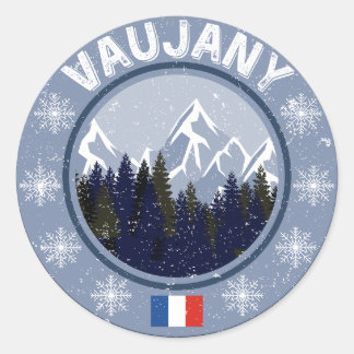 Vaujany Station de Ski Runt Klistermärke