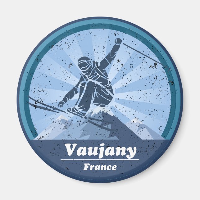 Vaujany Station de Ski - Skieur Magnet (Framsidan)